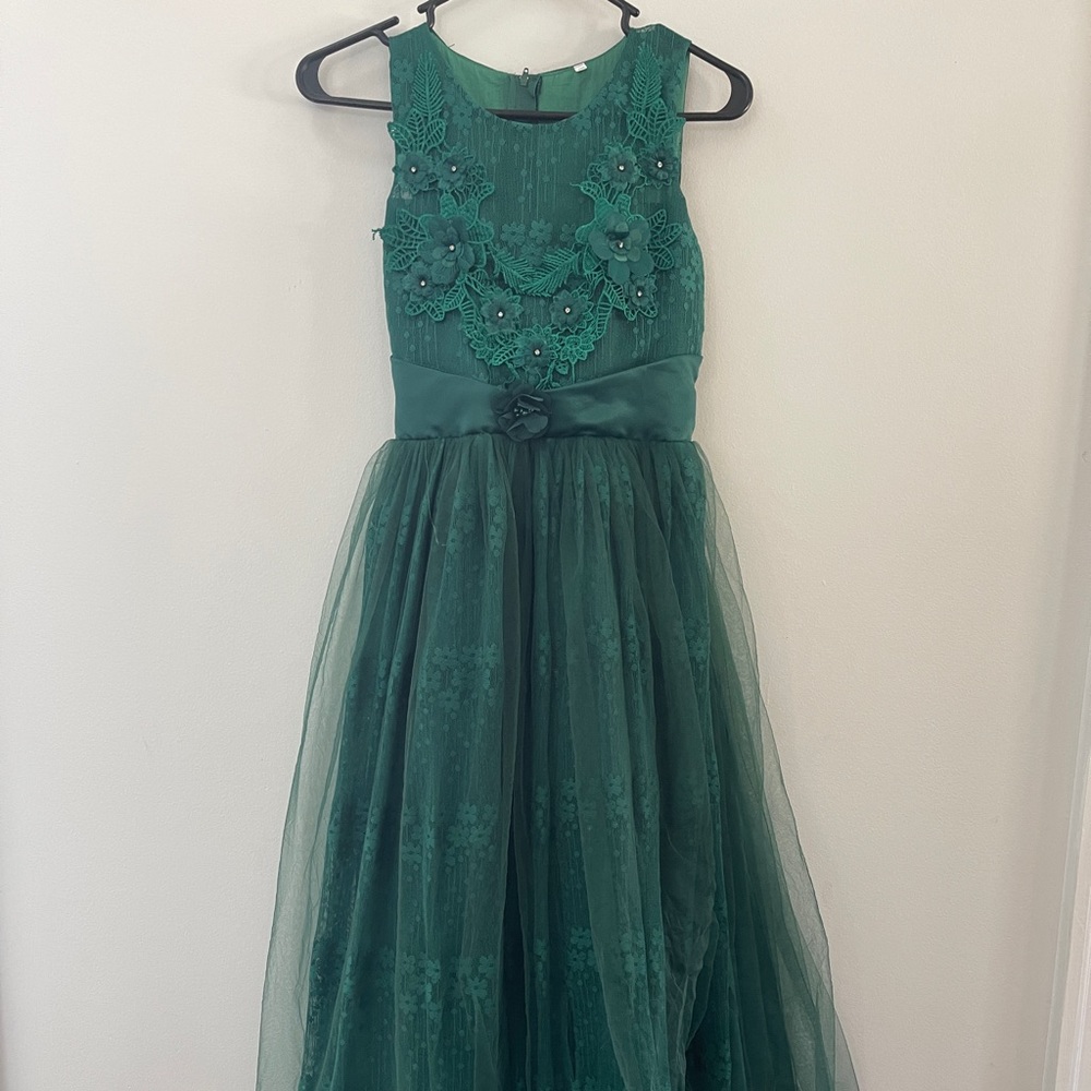 Green formal dress